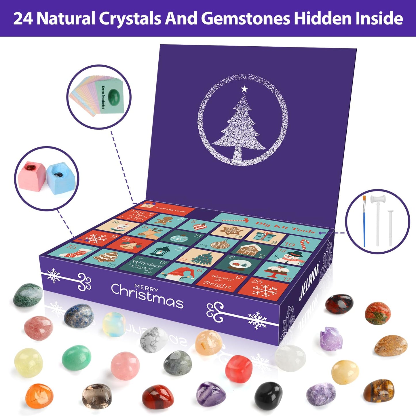 Gemstone Dig Kit, Advent Calendar 2023